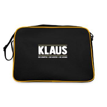 Klaus - Sac Retro - noir/or - Dos