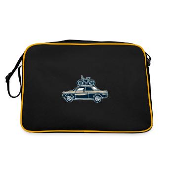 Voyage en voiture avec vélo - Sac Retro - noir/or - Dos