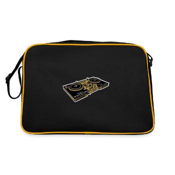 Platines DJ - Sac Retro - noir/or - Dos