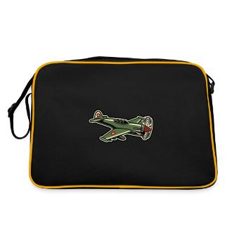 Propeller Aircraft Military - Retro Bag - black/gold - Back