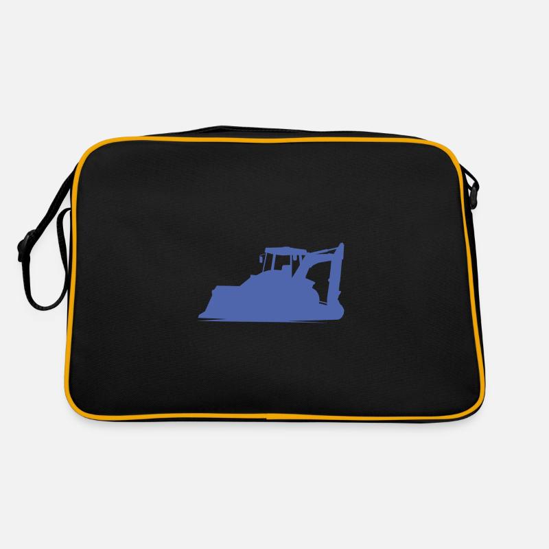 Excavator operator and construction equipment operator Silhouette – Retro Bag