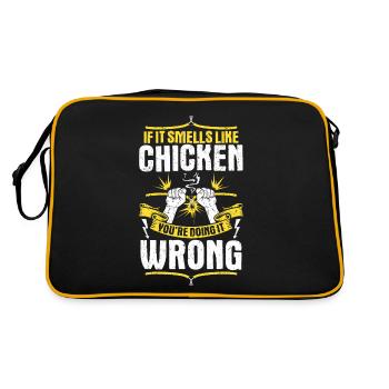 Electronics technician electrician electrician - Retro Bag - black/gold - Back
