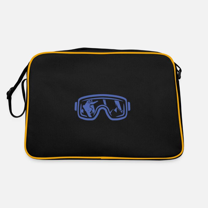 Winterzauber auf dem Snowboard: Retro Tasche