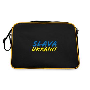Slava Ukraini No War Frieden Peace - Retro Bag - black/gold - Back