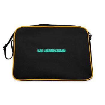 PAS DE CONNERIES - Sac Retro - noir/or - Dos