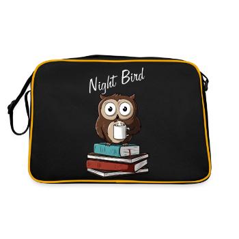 Night Bird - Sac Retro - noir/or - Dos