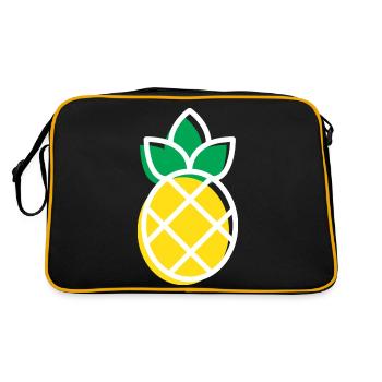 ananas - Sac Retro - noir/or - Dos
