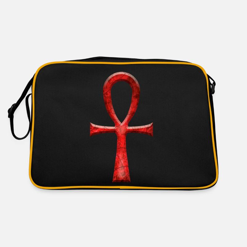 ANKH ROT Retro Tasche