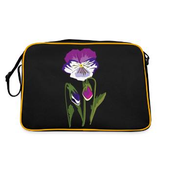 Fleur de violette - Sac Retro - noir/or - Dos
