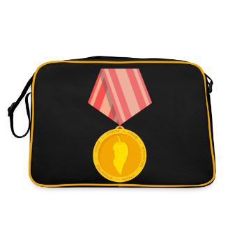Médaille Fatalii - Sac Retro - noir/or - Dos