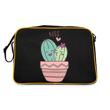 BAISER - Sac Retro - noir/or - Dos