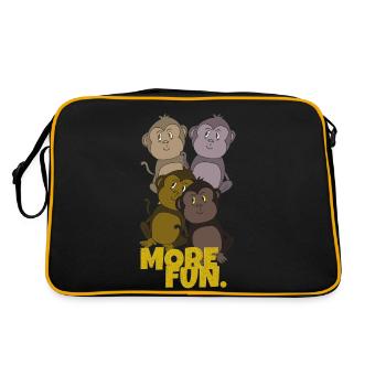 Monkey Plus amusant - Sac Retro - noir/or - Dos