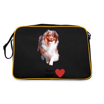 Aussie Mom - Retro Bag - black/gold - Back