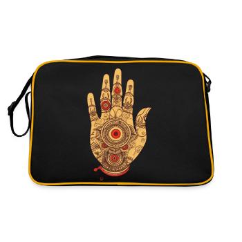 Main de Fatima 3 Petit - Sac Retro - noir/or - Dos