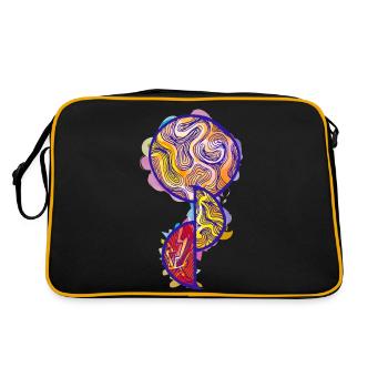 Symbole de tatouage de don d’organes - Sac Retro - noir/or - Dos