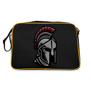 Leonidas Spartan Warrior Helmet - Retro Bag - black/gold - Back