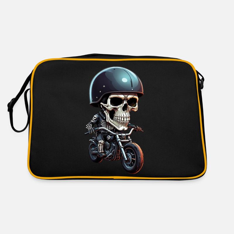 Biker Squelette Sac Retro