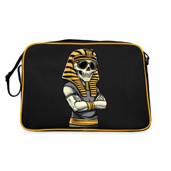 Crâne de pharaon - Sac Retro - noir/or - Dos
