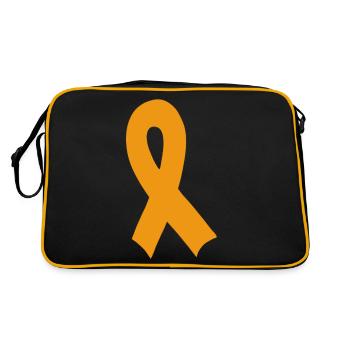 Bandeau de sensibilisation pour enfants - Sac Retro - noir/or - Dos