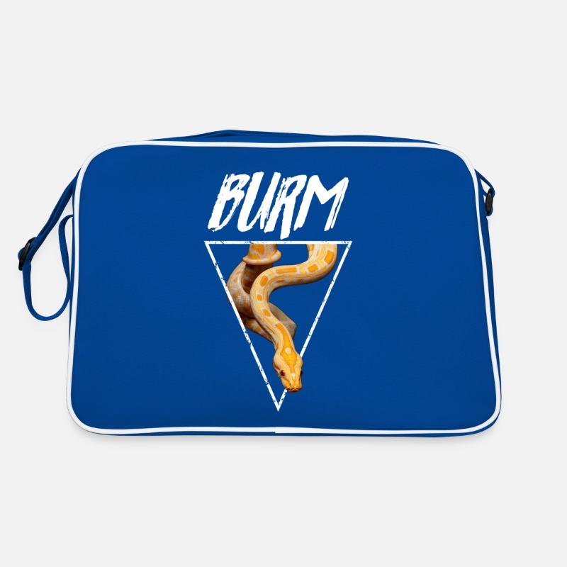 Albino Burmese Python Snake Owner Retro Bag