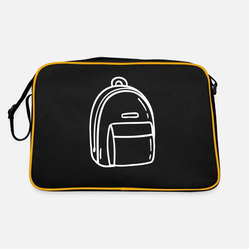Backpack Hand Drawn Retro Bag