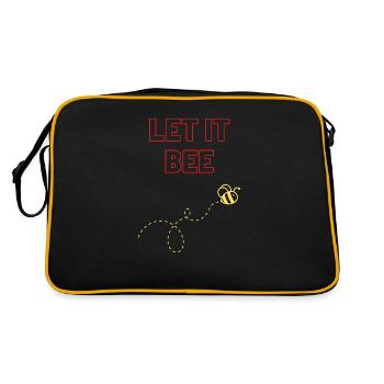 Let it bee - Retro Tasche - Schwarz/Gold - Hinten