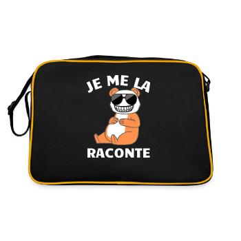je me la raconte - Sac Retro - noir/or - Dos