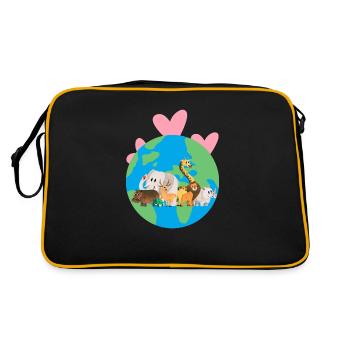 Proximité avec la nature - Jour de la Terre - ApriNoeScor - Sac Retro - noir/or - Dos