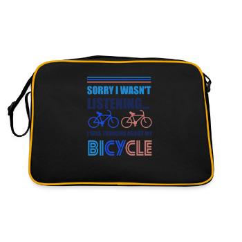 Je pense à mon vélo | Ironic Cardio Cyclist - Sac Retro - noir/or - Dos