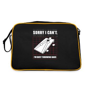 Throwing Bags Ironic Saying Cornhole Sports - Retro Bag - black/gold - Back