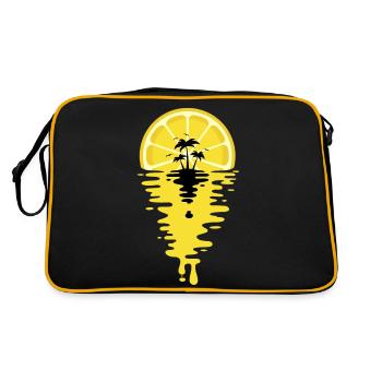 Sunset Lemon juice - Coucher de soleil citron - Sac Retro - noir/or - Dos