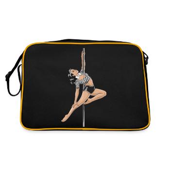 Pole Dance Pole Dancer Pole Dance - Sac Retro - noir/or - Dos