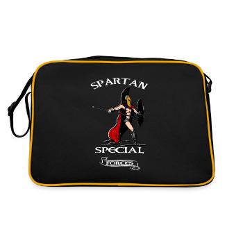 Sparta Spartan warrior - Retro Bag - black/gold - Back