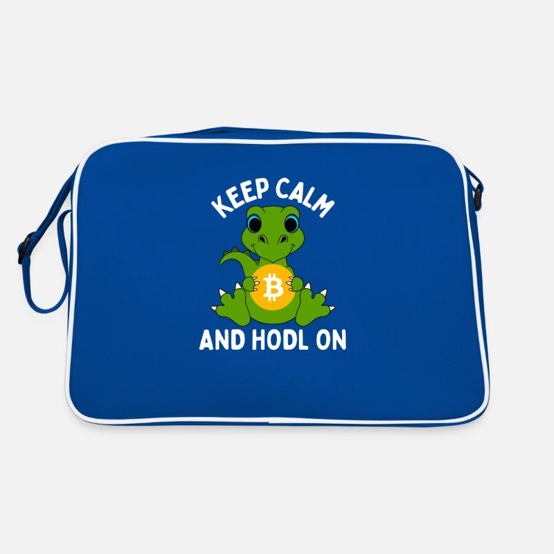 Bitcoin Kryptowährung Blockchain Hodl Geschenkidee Retro Tasche
