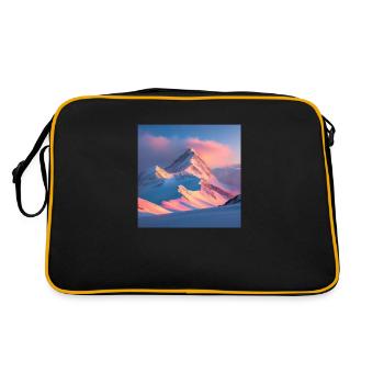 Mountain Range - Retro Tasche - Schwarz/Gold - Hinten