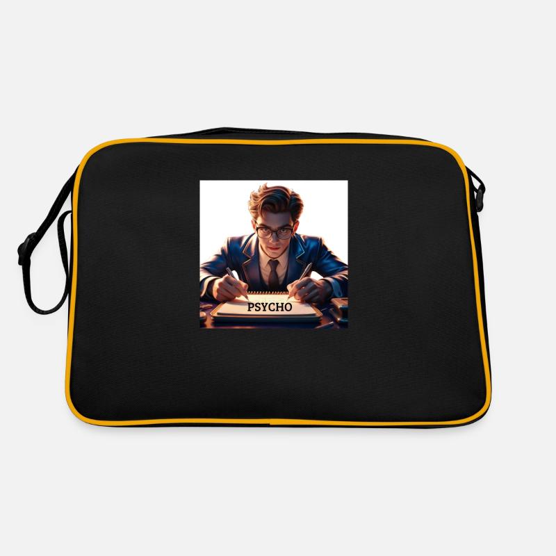 Psycho - Retro Bag - black/gold