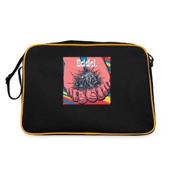 Eddel Fussel - Retro Tasche - Schwarz/Gold - Hinten