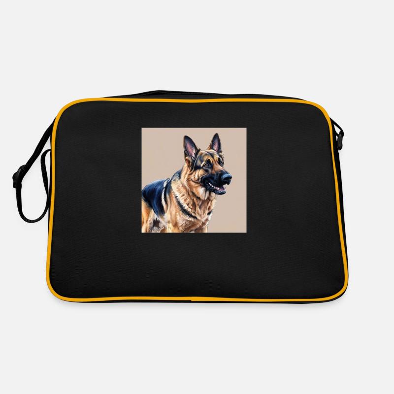 Schäferhund Retro Tasche