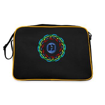 Circles H - Retro Bag - black/gold - Back