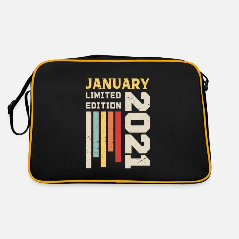 Januar 2021 - Januar 2021 Geburtstagsgeschenk Retro Tasche