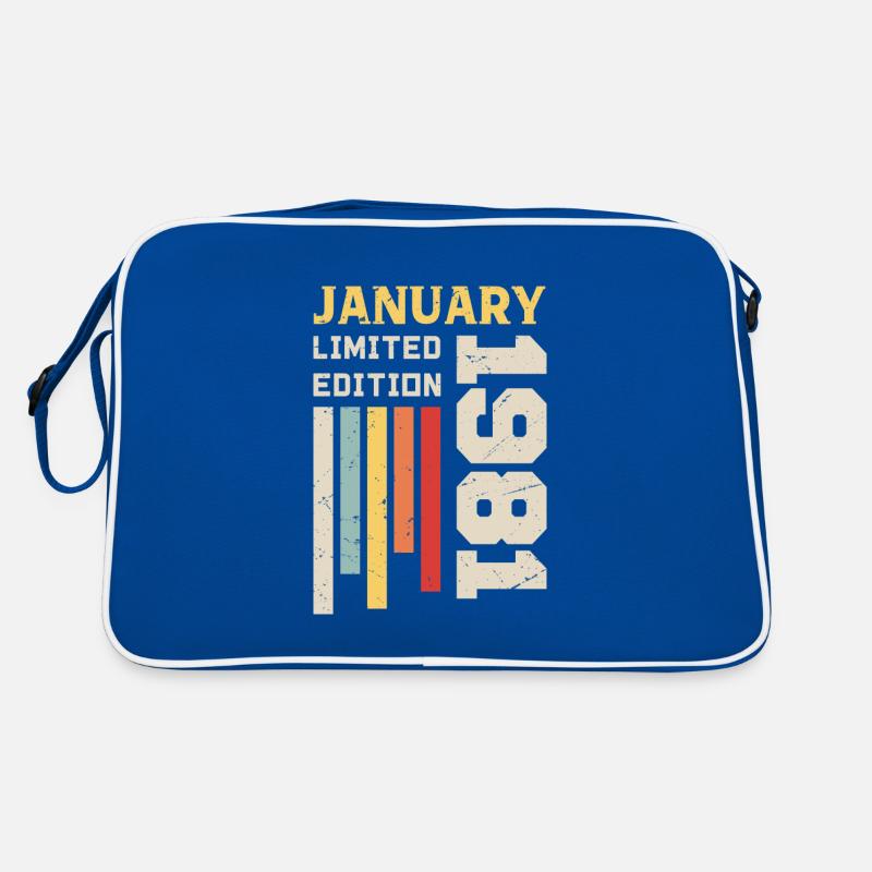 Januar 1981 - Januar 1981 Geburtstagsgeschenk Retro Tasche
