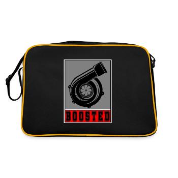 Boosted turbo turbocharger - Retro Bag - black/gold - Back