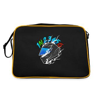 Moto moto casque 1N23456 - Sac Retro - noir/or - Dos