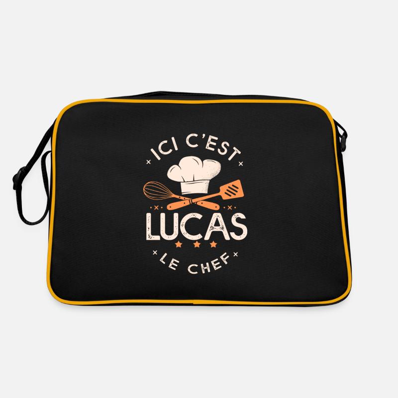 Lucas Chef Ici c est lucas le chef cuisinier Sac Retro