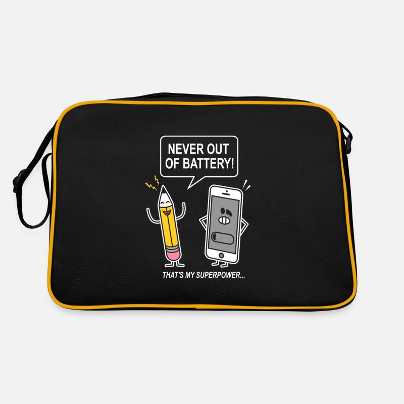 funny humor sarcasm smartphon Retro Bag