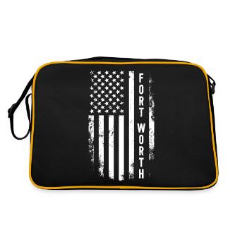 Fort Worth - Retro Bag - black/gold - Back