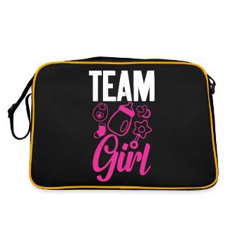 Team Girl Baby Sex Reveal - Sac Retro - noir/or - Dos
