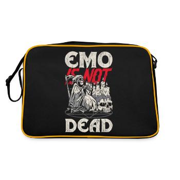 Emoticon Emo Is Not Dead Emocore Aesthetic - Retro Bag - black/gold - Back