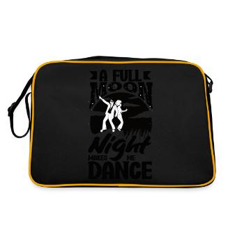 Danseuse de nuit au clair de lune - Sac Retro - noir/or - Dos