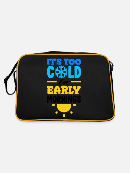 Il fait trop froid pour les petits matins Confortable - Sac Retro - noir/or - Dos